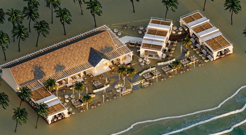 Chuỗi nhà hàng Cafe Club tại Bãi biển Bikini Beach